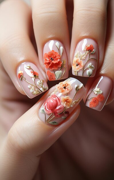 manicure-with-flowers-leaves-flowers_481747-3047